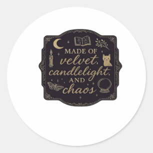 Whimsigoth Fantasy Mystical Forests, Moons & Magic Classic Round Sticker