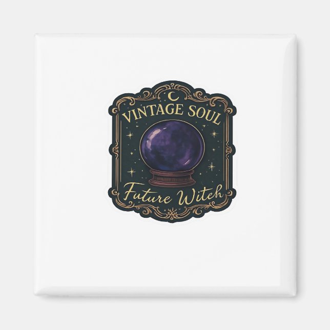 Whimsigoth Fantasy Mystical Forests, Moons & Magic Magnet (Front)