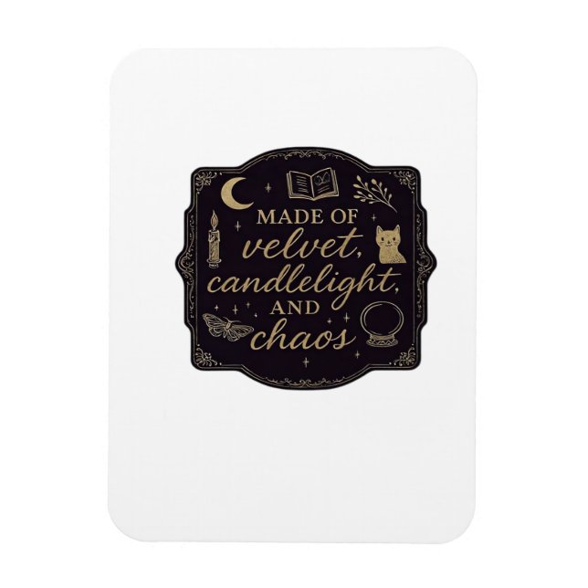 Whimsigoth Fantasy Mystical Forests, Moons & Magic Magnet (Vertical)