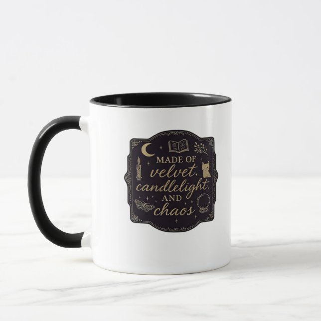 Whimsigoth Fantasy Mystical Forests, Moons & Magic Mug (Left)