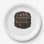 Whimsigoth Fantasy Mystical Forests, Moons &amp; Magic Paper Plates