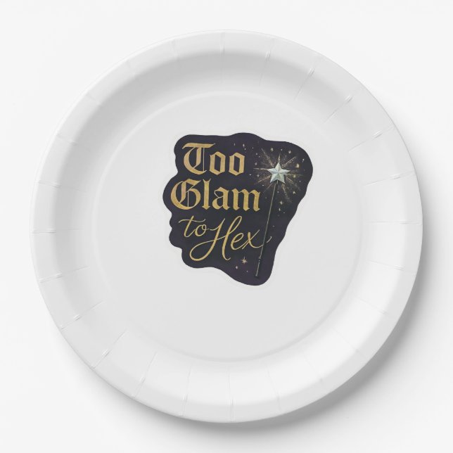 Whimsigoth Fantasy Mystical Forests, Moons & Magic Paper Plates (Front)