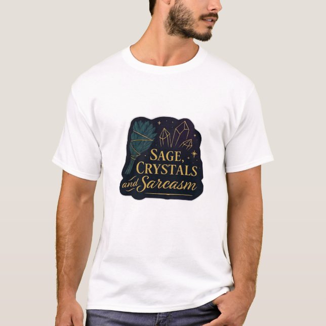 Whimsigoth Fantasy Mystical Forests, Moons & Magic T-Shirt (Front)