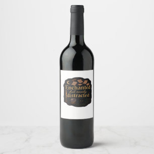 Whimsigoth Fantasy Mystical Forests, Moons & Magic Wine Label