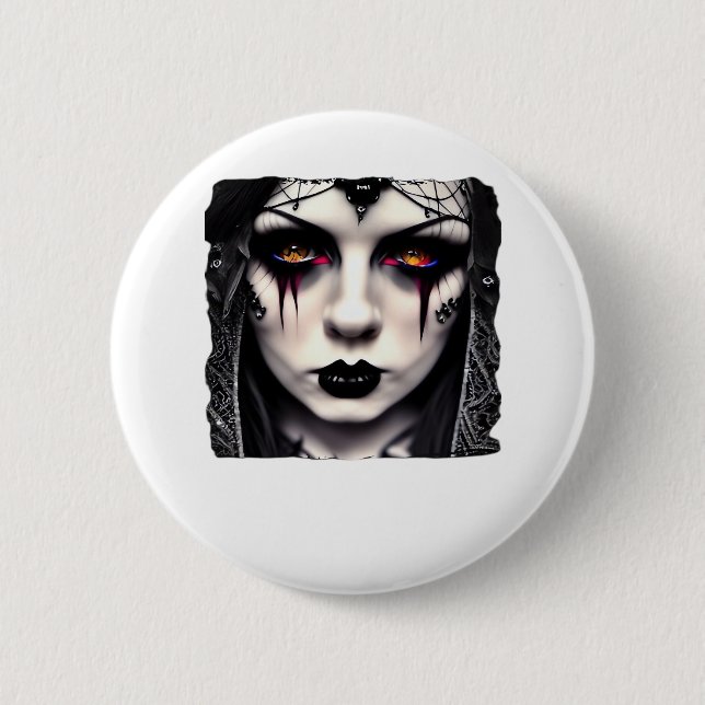 Whimsigoth Funny Classic Button (Front)