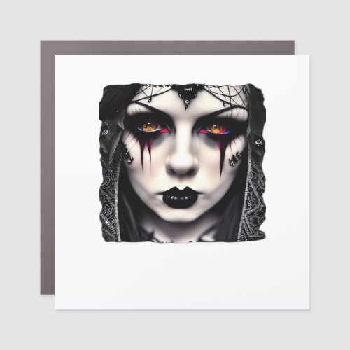 Whimsigoth Funny Classic Car Magnet