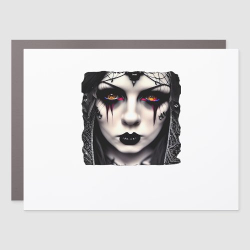 Whimsigoth Funny Classic Car Magnet