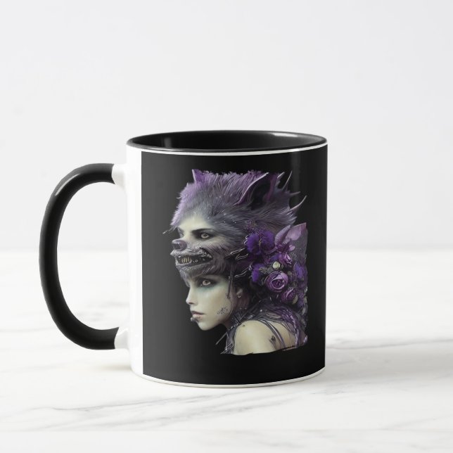 Whimsigoth Funny Design For Halloween Mug (Left)