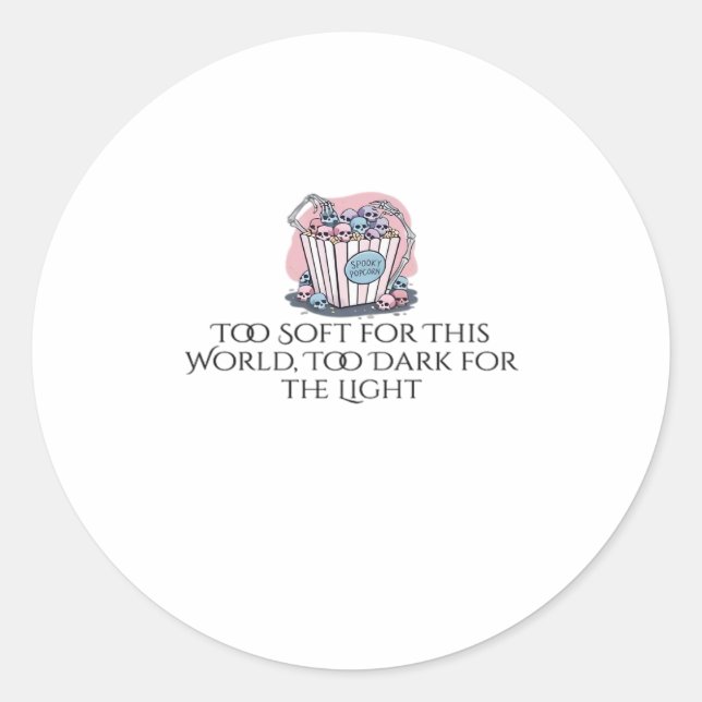 Whimsigoth Ink – Mystical Forests, Moons & Magic C Classic Round Sticker (Front)