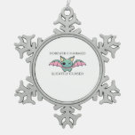 Whimsigoth Ink – Mystical Forests, Moons &amp; Magic F Snowflake Pewter Christmas Ornament