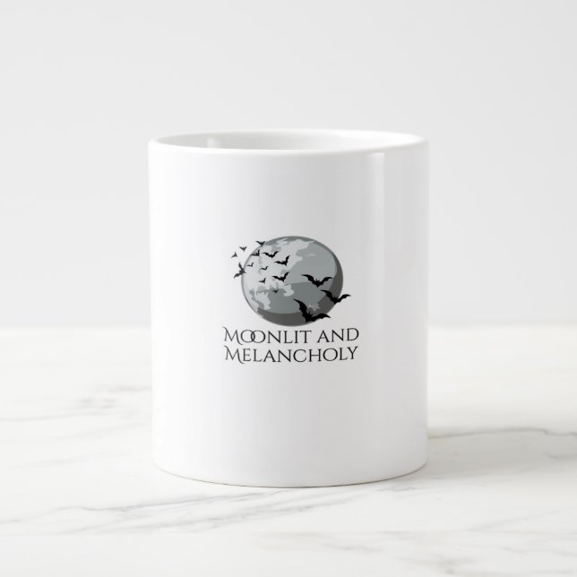 Whimsigoth Ink – Mystical Forests, Moons & Magic M Giant Coffee Mug (Front)