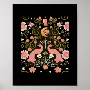 Whimsigoth Midnight Garden Graphic Poster