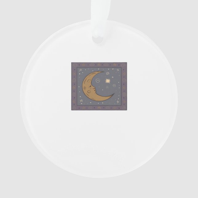 Whimsigoth Moon Classic Ornament (Front)