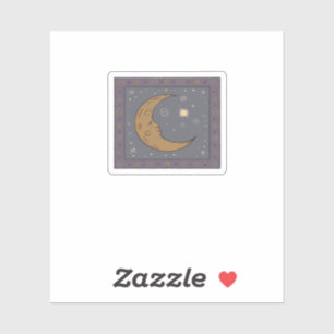 Whimsigoth Moon Classic Sticker