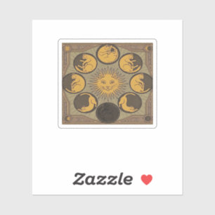 Whimsigoth Moon Classic Sticker