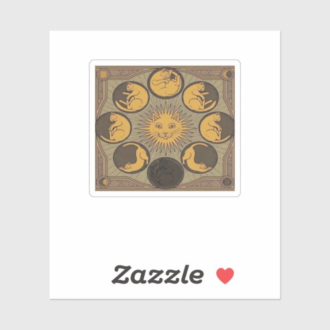 Whimsigoth Moon Classic Sticker (Sheet)