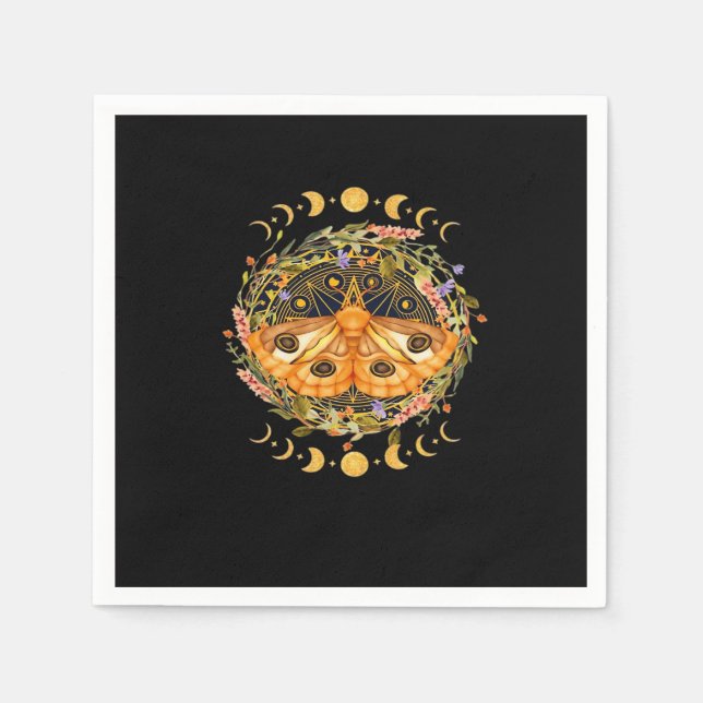 Whimsigoth Moth Classic Napkins (Front)