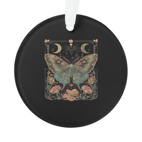 Whimsigoth Moth Shirt, Botanical Butterfly T Shirt Ornament