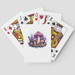 Whimsigoth Mushrooms And Crystals Classic Poker Cards