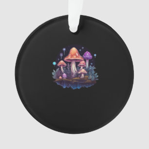 Whimsigoth Mushrooms And Crystals Ornament