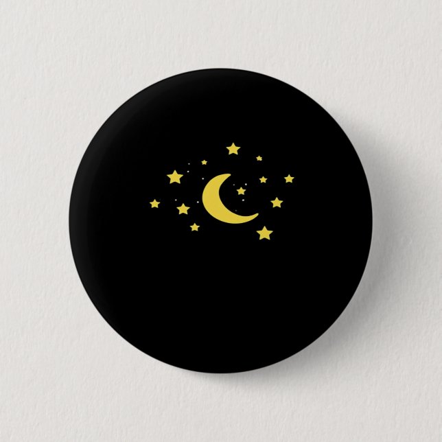 Whimsigoth Night Sky Sun Moon Witchy Button (Front)