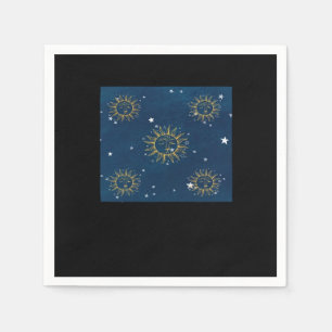 Whimsigoth Night Sky Sun Moon Witchy Classic Desig Napkins