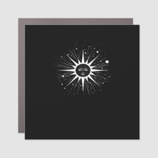 Whimsigoth Night Sky Sun Moon Witchy Classic Hallo Car Magnet