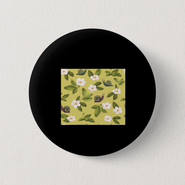 Whimsigoth Snail Classic Button (Front)