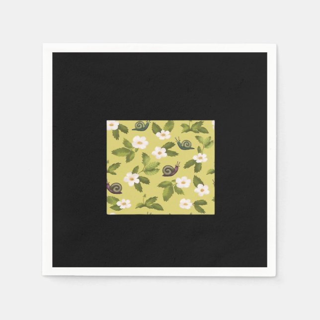 Whimsigoth Snail Classic Napkins (Front)