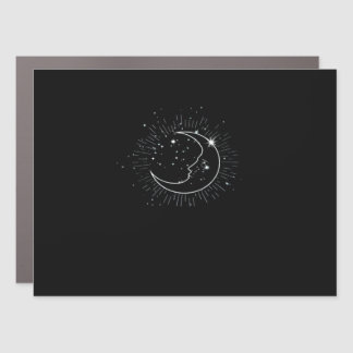 Whimsigoth Starry Night Moon Witchy Classic Car Magnet