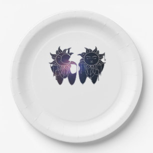 Whimsigoth Starry Night Sun Moon Witchy Classic Paper Plates