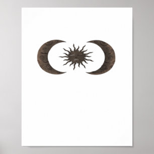 Whimsigoth Sun And Moons Poster