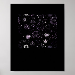 Whimsigoth Sun Moon Witchy Classic Poster