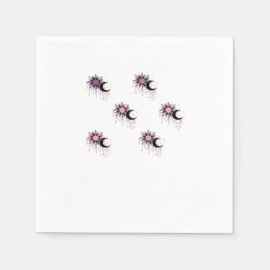 Whimsigoth Sun Moon Witchy Napkins