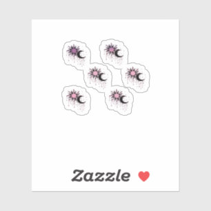 Whimsigoth Sun Moon Witchy Sticker