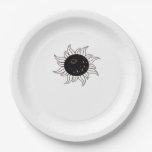 Whimsigoth Sun Space Mountains And Sunset Paper Plates
