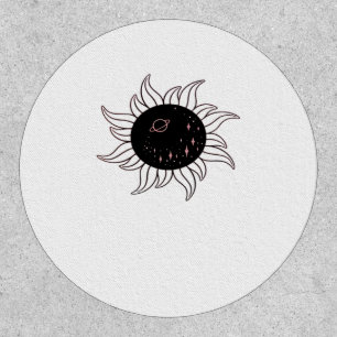 Whimsigoth Sun Space Mountains And Sunset Patch