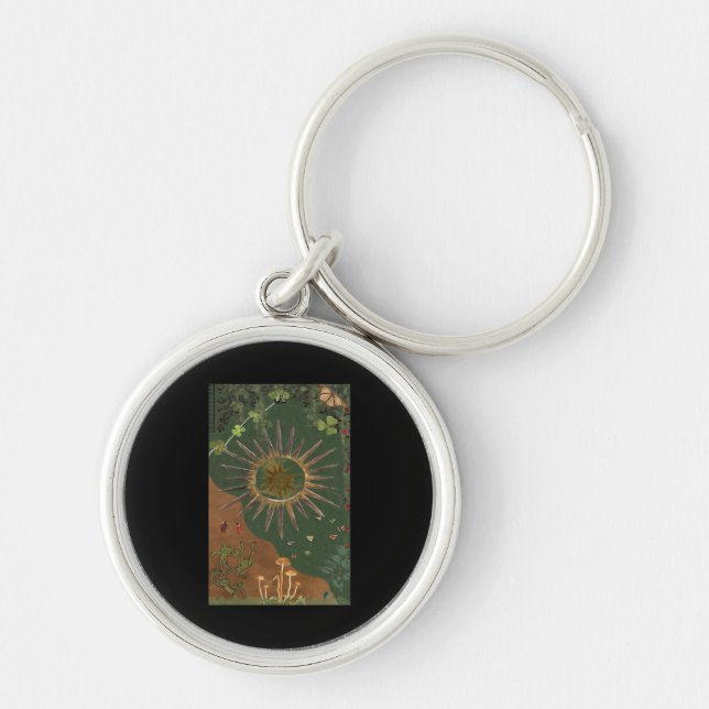 Whimsigoth Swirl Poster Keychain (Front)