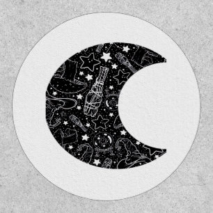Whimsigoth Witch Moon Wicca Kawaii Goth Tattoo Ast Patch