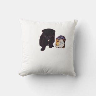 Whimsigoth With Card Throw Pillow