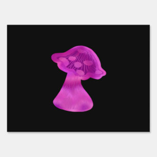 Whimsigoth Zen Pattern Mushroom Sign