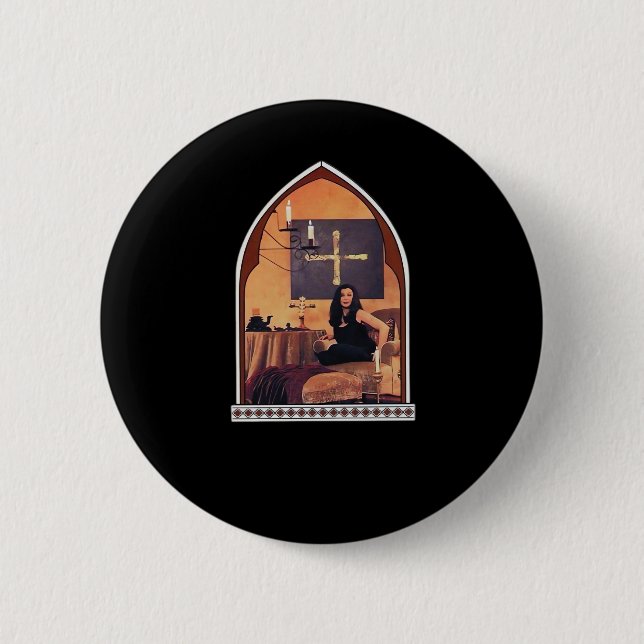 Whimsigothic Cathedral Window Classic Button (Front)