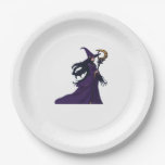 Whimsigothic Moon Witch Paper Plates