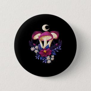 Whimsigothic Mushrooms Classic Button