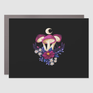 Whimsigothic Mushrooms Classic Car Magnet
