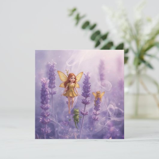 Whimsy Among the Purple Blooms (Standing Front)