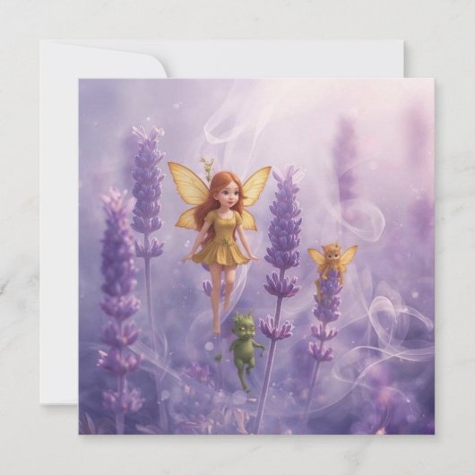 Whimsy Among the Purple Blooms (Front)