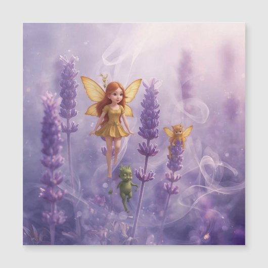 Whimsy Among the Purple Blooms (Front)