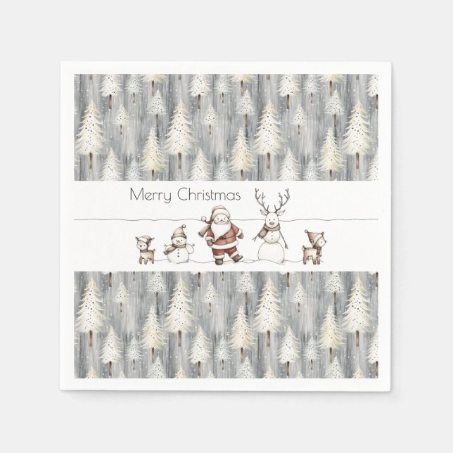 Whimsy Beneath the Pines Napkins (Front)