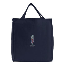 Whimsy Boho dreamcatcher Personalized Embroidered Tote Bag